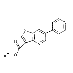 CAS 登录号：959245-28-4， 甲基6-(4-吡啶基)噻吩并[3,2-b]吡啶-3-羧酸酯