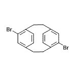 CAS#: 96392-77-7, 5,11-Dibromotricyclo[8.2.2.2<sup>4,7</sup>]hexadeca-1(12),4,6,10,13,15-hexaene