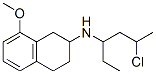 CAS 登录号:96426-45-8, 8-甲氧基-2-(N-2'-氯丙基-N-丙基)氨基四氢萘
