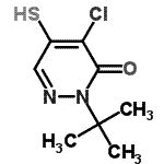 CAS 登录号：96490-18-5， 4-氯-2-(2-甲基-2-丙基)-5-硫基-3(2H)-哒嗪酮