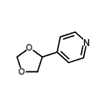 CAS 登录号：96517-54-3， 4-(1,3-二氧戊环-4-基)吡啶