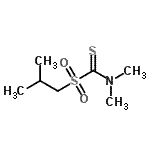 CAS 登录号：96598-91-3， (二甲基氨基)(异丁基磺酰基)甲硫酮