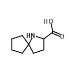 CAS 登录号：96798-47-9， 1-氮杂螺[4.4]壬烷-2-羧酸