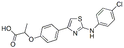 CAS#: 96928-30-2, 2-[4-[2-[(4-Chlorophenyl)Amino]-1,3-Thiazol-4-Yl]Phenoxy]Propanoic Acid