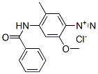 CAS#: 97-40-5, 4-(Benzoylamino)-2-methoxy-5-methylbenzenediazonium chloride