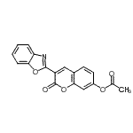 CAS 登录号：97004-78-9， 3-(1,3-苯并恶唑-2-基)-2-氧代-2H-苯并吡喃-7-基乙酸酯