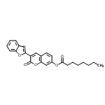CAS 登录号:97004-80-3, 3-(1,3-苯并恶唑-2-基)-2-氧代-2H-苯并吡喃-7-基辛酸酯