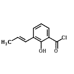 CAS 登录号：97070-50-3， 2-羟基-3-[(1E)-1-丙烯-1-基]苯甲酰氯