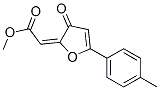 CAS 登录号：97180-96-6， (2E)-2-[5-(4-甲基苯基)-3-氧代-2-呋喃亚基]乙酸甲酯