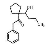 CAS 登录号：97234-38-3， 1-[1-(1-羟基丁基)环戊基]-2-苯乙酮