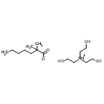 CAS 登录号：97259-94-4， 三(2-羟基乙基)铵二甲基庚烷酸盐