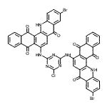 CAS 登录号：97338-15-3， 10-溴-6-[[4-[(10-溴-5,8,14-三氧代-13H-萘并[2,3-c]吖啶-6-基)氨基]-6-氯-1,3,5-三嗪-2-基]氨基]-13H-萘并[2,3-c]吖啶-5,8,14-三酮