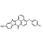 CAS#: 97416-78-9, 4-[(4-Chlorophenyl)Thio]-11-Methyl-7H-Benzimidazo[2,1-a]Benz[de]Isoquinolin-7-One