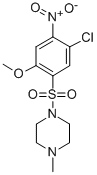CAS 登录号:97630-21-2, 1-((5-氯-2-甲氧基-4-硝基苯基)磺酰基)-4-甲基哌嗪