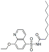 CAS 登录号：97658-06-5， N-[(8-乙氧基喹啉-5-基)磺酰基]癸烷酰胺