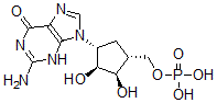 CAS 登录号：97727-47-4， 碳环鸟苷单磷酸酯