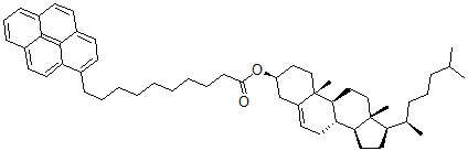 CAS 登录号：97850-83-4， 3-(10-芘癸酰基)胆固醇