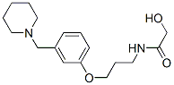 CAS 登录号：97900-88-4， 2-羟基-N-[3-[3-(1-哌啶基甲基)苯氧基]丙基]乙酰胺