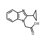 CAS 登录号：97968-85-9， (2-环丙基-1H-苯并咪唑-1-基)乙酸