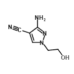 CAS 登录号：98035-87-1， 3-氨基-1-(2-羟基乙基)-1H-吡唑-4-甲腈