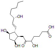 CAS 登录号：98093-82-4， 7-[(1R,2R,3R,5S)-3,5-二羟基-2-[(E,3S)-3-羟基辛-1-烯基]环戊基]-5-羟基-6-氧代庚酸
