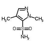 CAS 登录号：98389-46-9， 1,4-二甲基-1H-吡唑-5-磺酰胺