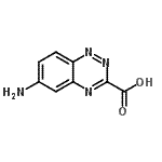 CAS 登录号：98437-00-4， 6-氨基-1,2,4-苯并三嗪-3-羧酸