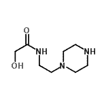 CAS 登录号：98487-69-5， 2-羟基-N-[2-(1-哌嗪基)乙基]乙酰胺