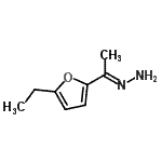 CAS 登录号：98489-45-3， (1E)-[1-(5-乙基-2-呋喃基)亚乙基]肼