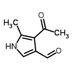 CAS#: 98491-67-9, 4-Acetyl-5-methyl-1H-pyrrole-3-carbaldehyde