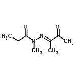 CAS 登录号：98492-97-8， N-甲基-N'-[(2E)-3-氧代-2-丁烷亚基]丙酰肼