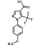 CAS 登录号:98534-83-9, 1-(4-甲氧基苯基)-5-(三氟甲基)-1H-吡唑-4-羧酸