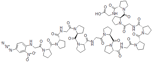 CAS 登录号:98652-64-3, N-(4-叠氮基-2-硝基苯基)甘氨酰-(脯氨酰-脯氨酰-甘氨酰)(5)