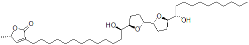 CAS 登录号：98767-45-4， 去乙酰基番荔枝内酯