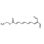 CAS 登录号：98834-95-8， 乙基(2E,4E,6E)-9-甲酰基-10-氧代-2,4,6,8-癸四烯酸酯