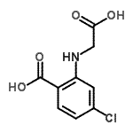 CAS 登录号：99282-79-8， 2-[(羧甲基)氨基]-4-氯苯甲酸