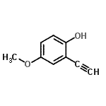 CAS 登录号：99299-73-7， 2-乙炔基-4-甲氧基苯酚
