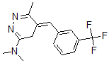 CAS 登录号：99300-77-3， (5E)-N,N,6-三甲基-5-[[3-(三氟甲基)苯基]亚甲基]-4H-哒嗪-3-胺