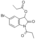CAS 登录号:99313-70-9, 5-溴-N,O-二丙酰二氧吲哚