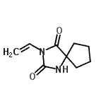 CAS 登录号：99362-36-4， 3-乙烯基-1,3-二氮杂螺[4.4]壬烷-2,4-二酮