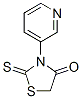 CAS 登录号：99419-73-5， 3-吡啶-3-基-2-硫代-1,3-噻唑烷-4-酮