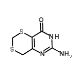 CAS 登录号：99420-69-6， 6-氨基-4H-[1,3]二噻英并[5,4-d]嘧啶-8(5H)-酮