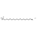 CAS 登录号：99688-43-4， 钠2-[2-[2-[2-(2-甲氧基乙氧基)乙氧基]乙氧基]乙氧基]乙基氢磷酸酯