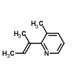CAS 登录号：99747-47-4， 2-[(2E)-2-丁烯-2-基]-3-甲基吡啶