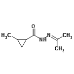 CAS 登录号：99767-77-8， N'-异亚丙基-2-甲基环丙烷甲酰肼