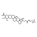 CAS 登录号：99794-82-8， (3A,5B)-24-氧代-24-[(2-磺基乙基)氨基]胆烷-3-基B-D-吡喃葡糖苷酸