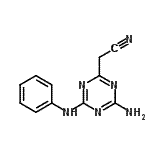CAS 登录号：99845-72-4， (4-氨基-6-苯胺基-1,3,5-三嗪-2-基)乙腈