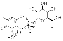 Deoxynivalenol 3-beta-D-glucuronide molecular structure (CAS 1000000-13-4)