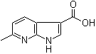 6-Methyl-1H-pyrrolo[2,3-b]pyridine-3-carboxylic acid molecular structure (CAS 1000340-27-1)