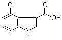 4-氯-1H-吡咯并[2,3-b]吡啶-3-羧酸分子结构 (CAS 1000340-37-3)